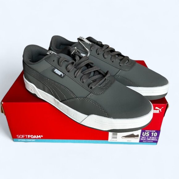 PUMA Men's Skate Sneaker SoftFoam Lace Up Shoes Gray Size 10 - Picture 2 of 9